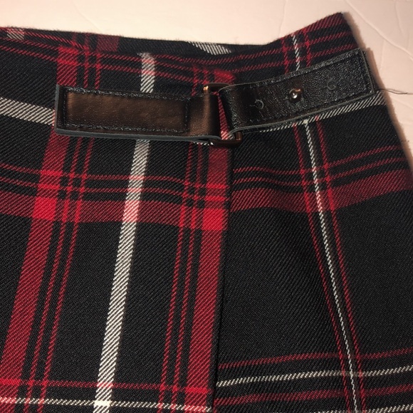 VTG Charter Club Tartan Plaid Wool Blend Wrap Maxi Skirt Ralph Lauren Esthetics - Picture 3 of 5